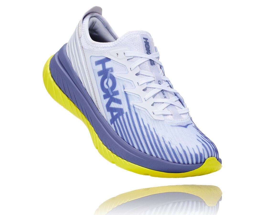 Pantofi Alergare Asfalt Hoka One One All Gender Carbon X-Spe Barbati - Albi / Albastri | Romania SMZ